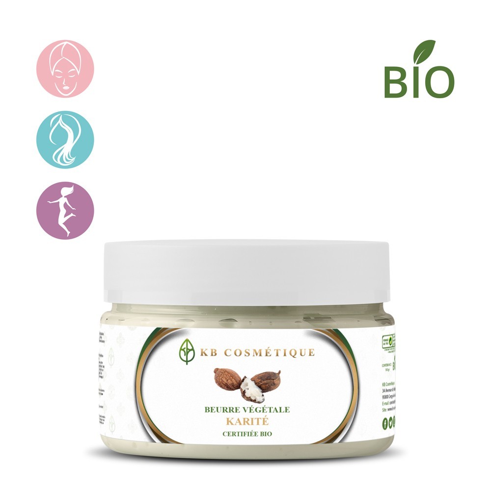 Beurre Végétale de karité brut certifiée bio KB COSMETIQUE