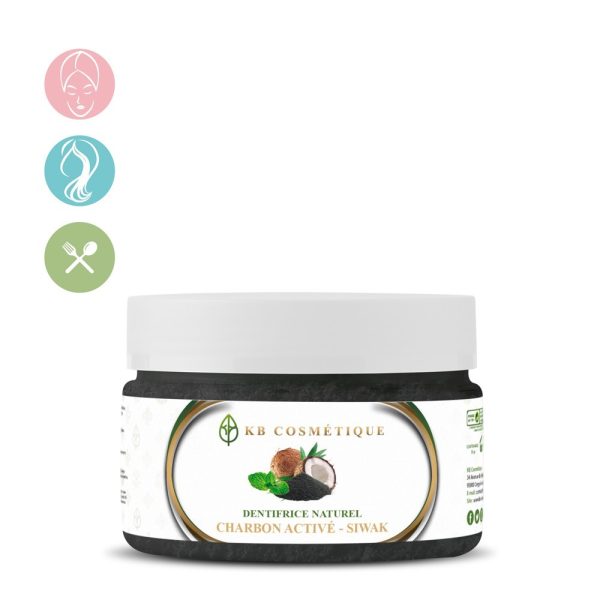 Dentifrice Naturel Charbon végétal activé -siwak mentholé KB COSMETIQUE