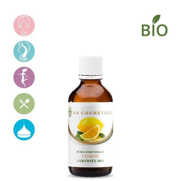 Huile essentielle de Citron certifiée Bio