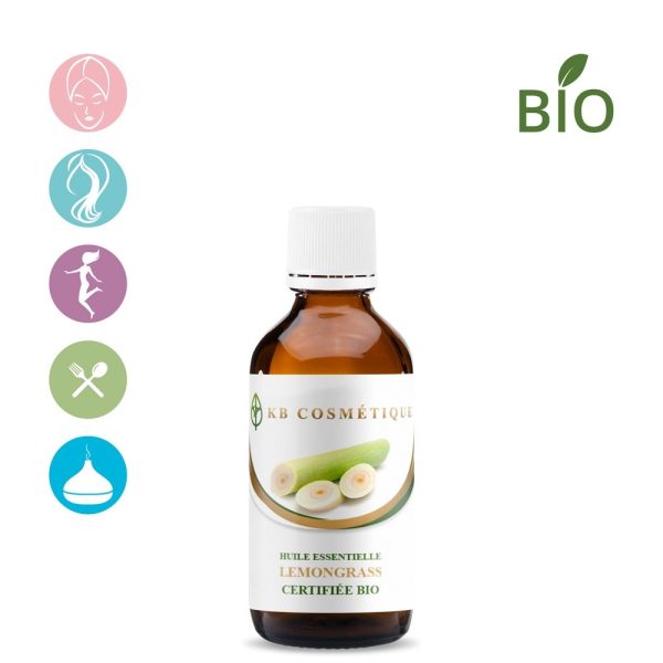 Huile Essentielle de Lemongrass certifiée Bio