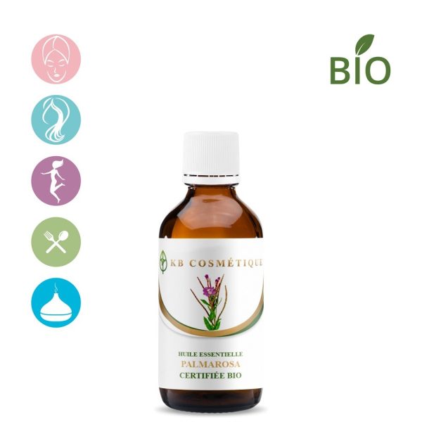 Huile essentielle de Palmarosa certifiée Bio