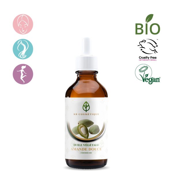 Huile Végétale D'Amande Douce certifiée bio KB COSMETIQUE
